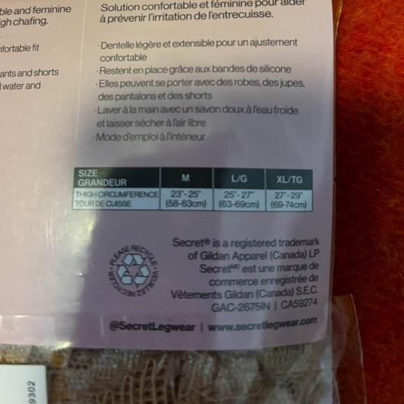 Secret nude anti-chafing tights lace band NWT - Picture 6 of 9